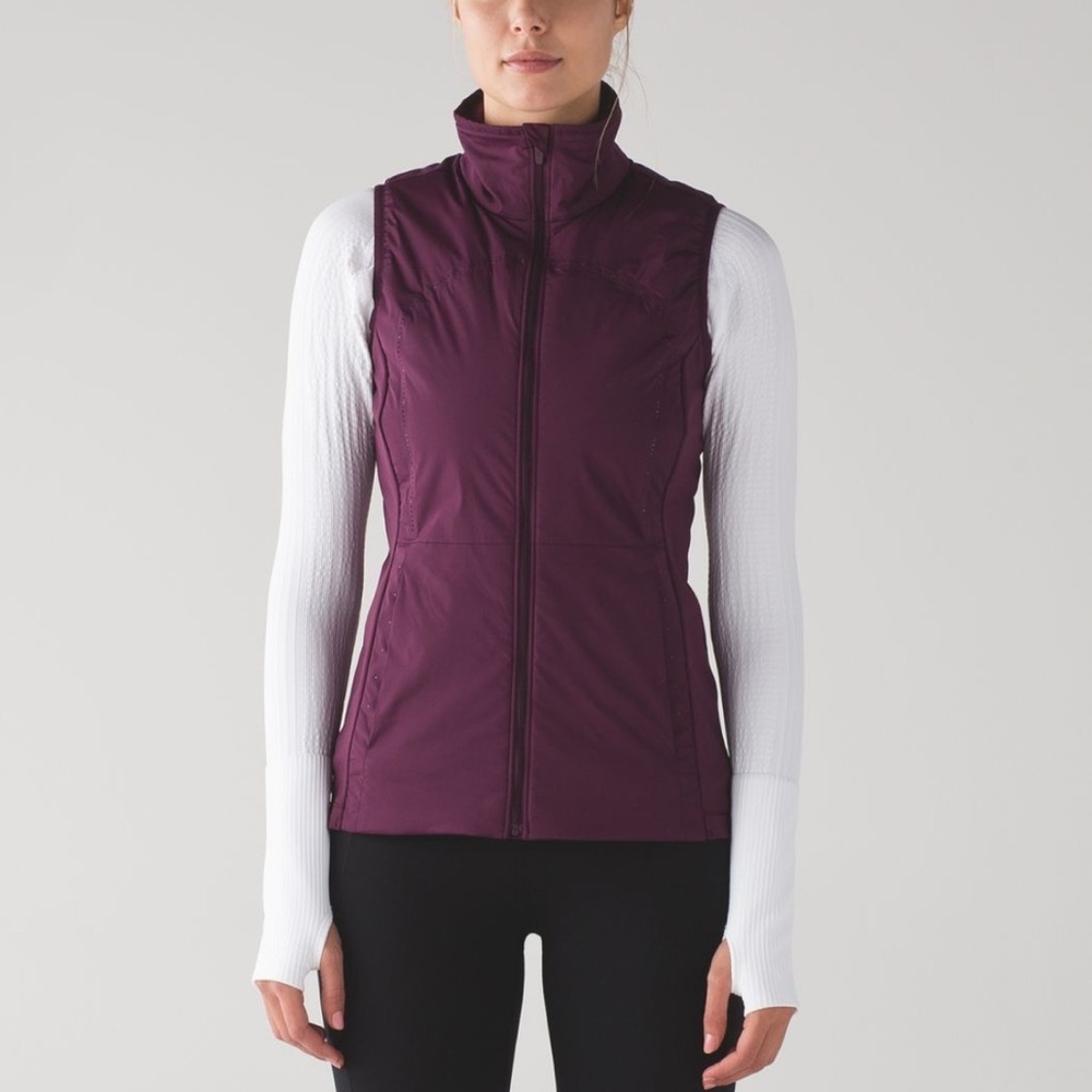 Lululemon Run For Cold Plum Vest